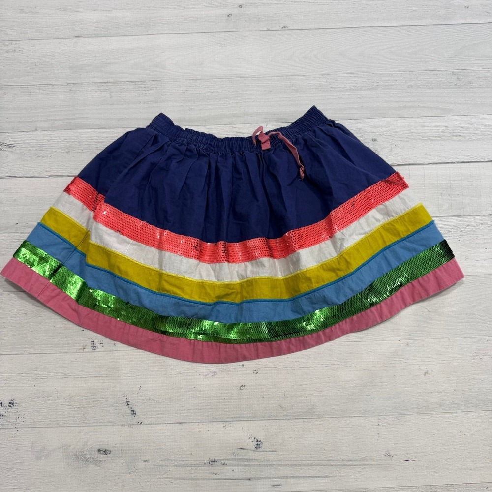 Mini‎ Boden girls rainbow sequin skirt size 5/6